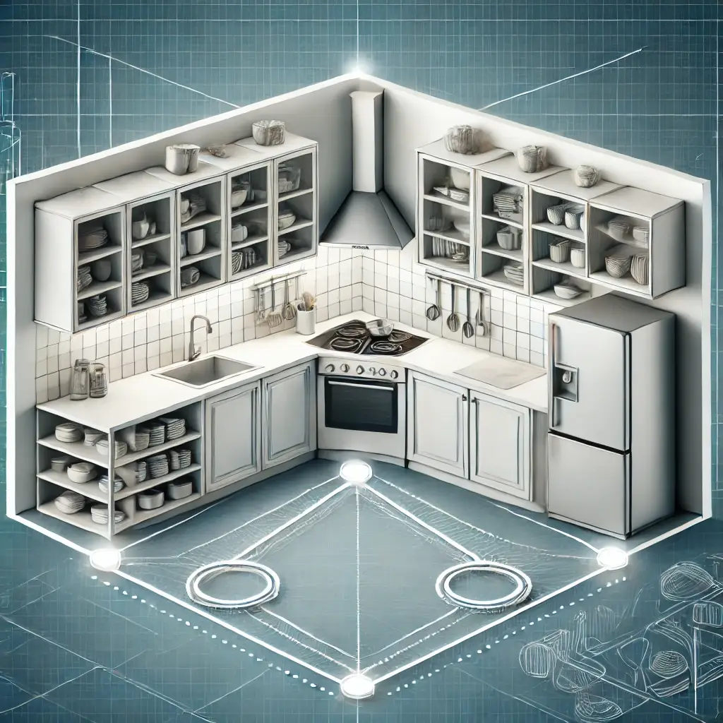 Kitchen work triangle design - kitchen design in Cincinnati Ohio