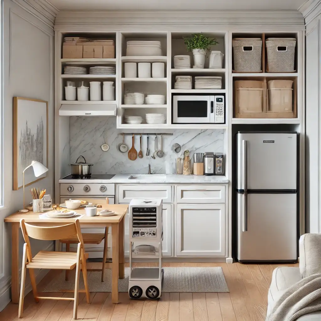 kitchen setup with inspiration drawn from kitchen designs in Loveland, Ohio. The space features a light and