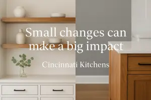 Cincinnati Kitchens and Bathrooms Floating Shelves and Custom Islands: Small Changes with Big Impact