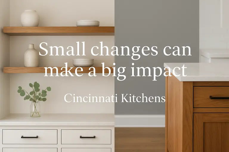 Cincinnati Kitchens and Bathrooms Floating Shelves and Custom Islands: Small Changes with Big Impact
